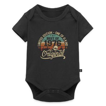 Vintage 1976 Légende - Rétro Cadeau D’anniversaire - Body à manches courtes Premium Bébé - noir - Devant