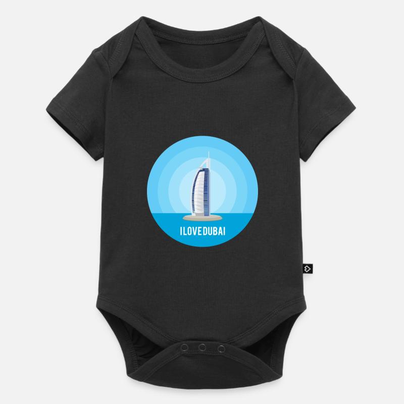 J'aime Dubaï - Body à manches courtes Premium Bébé - noir