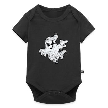 Halloween Ghost Ghost Boo Creepy Gift - Baby Premium short-sleeve bodysuit - black - Front