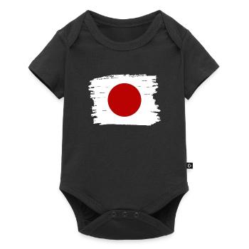 Drapeau du Japon utilisé Look Nihon drapeau japonais - Body à manches courtes Premium Bébé - noir - Devant