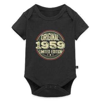 1959 Birthday parties, a legendary vintage - Baby Premium short-sleeve bodysuit - black - Front