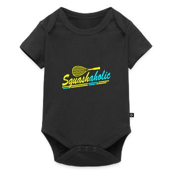 Cadeau de jeu de recul de sport de balle de squash - Body à manches courtes Premium Bébé - noir - Devant