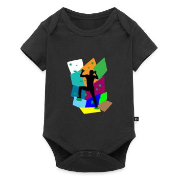 Bouldering sport cadeau d'escalade gym d'escalade - Body à manches courtes Premium Bébé - noir - Devant