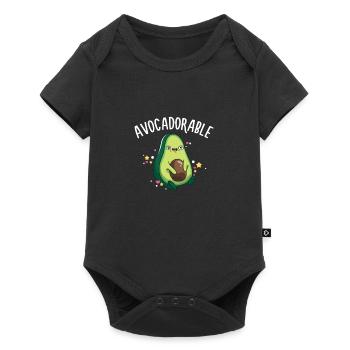 Avocado Fruit Seed Cute Avocadorable Pear Food - Baby Premium short-sleeve bodysuit - black - Front