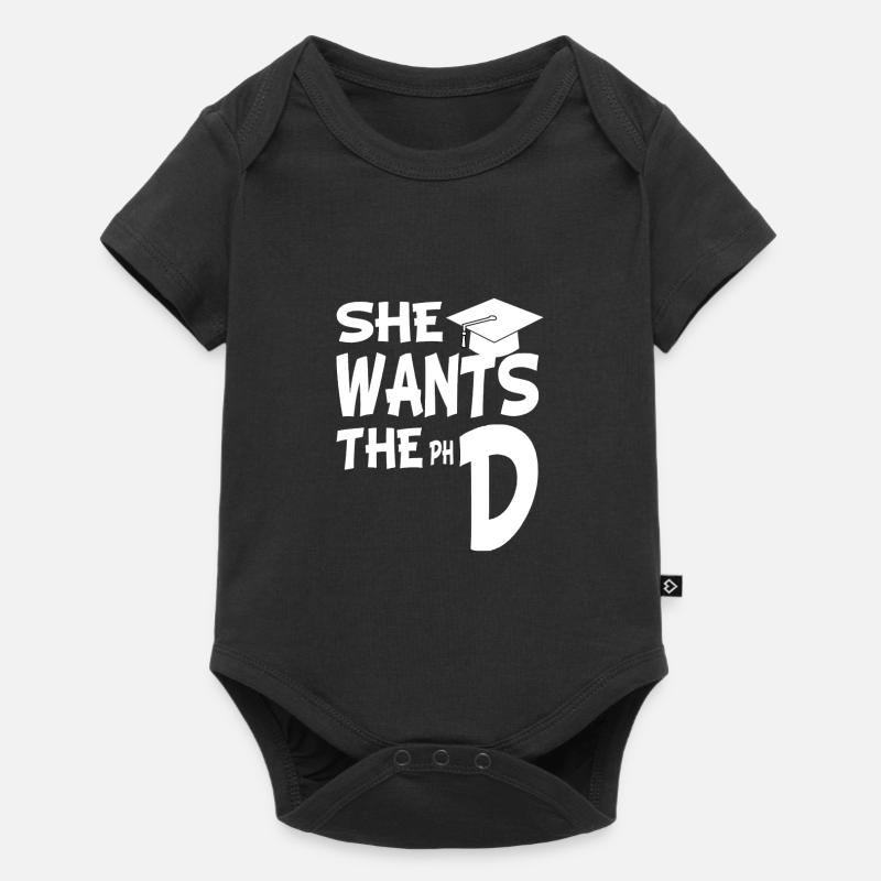 PhD PhD Doctorate Gift - Baby Premium short-sleeve bodysuit - black