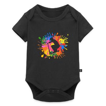 Cascade scooter - Body à manches courtes Premium Bébé - noir - Devant