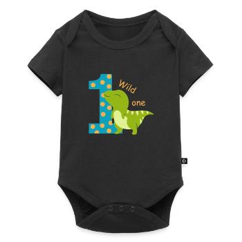 1st birthday. first birthday - Baby Premium short-sleeve bodysuit - black - Front