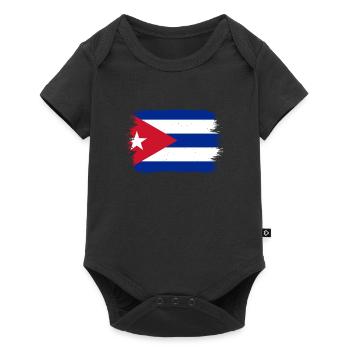 Cuba Flag Caraïbes Vacances Cuba Voyage La Havane - Body à manches courtes Premium Bébé - noir - Devant