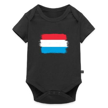 Drapeau luxembourgeois Drapeau luxembourgeois Accueil - Body à manches courtes Premium Bébé - noir - Devant