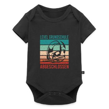Grundschulabschluss Schulanfang Weiterführende - Baby Premium Kurzarmbody - Schwarz - Vorne