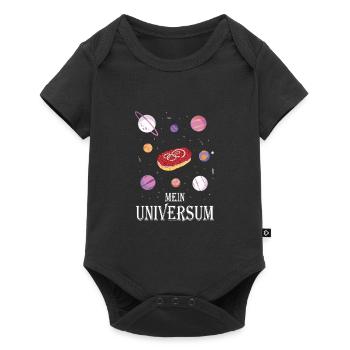 Mettbrötchen Mett Mettigel - Baby Premium Kurzarmbody - Schwarz - Vorne