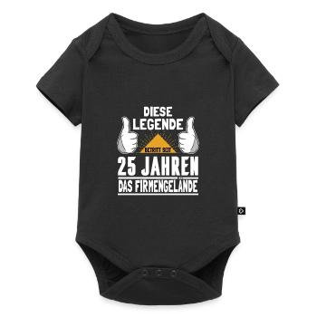 Firmenjubiläum 25 Jahre Dienst - Baby Premium Kurzarmbody - Schwarz - Vorne