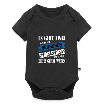 Heidelberger Schloss Heidelberg - Baby Premium Kurzarmbody - Schwarz - Vorne