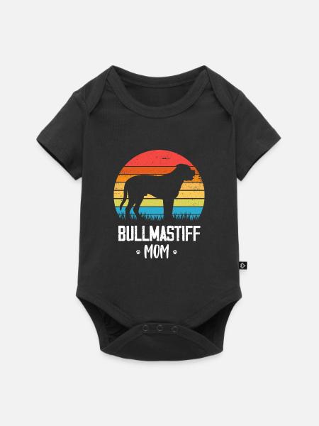 Bullmastiff - Baby Premium Kurzarmbody - Schwarz