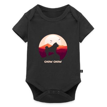 Chow Chow - Baby Premium Kurzarmbody - Schwarz - Vorne