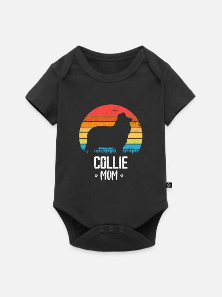 Collie - Baby Premium Kurzarmbody - Schwarz