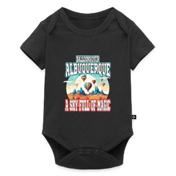 Albuquerque Ballon New Mexico Heißluftballon - Baby Premium Kurzarmbody - Schwarz - Vorne