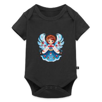 Russische Tradition Weihnachten - Baby Premium Kurzarmbody - Schwarz - Vorne