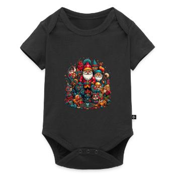 Russische Tradition Weihnachten - Baby Premium Kurzarmbody - Schwarz - Vorne
