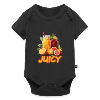 Frische Zitrusfrüchte Saftige Sommerfrüchte - Baby Premium Kurzarmbody - Schwarz - Vorne