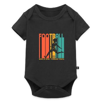 Football. Born in 1848. For football fans - Baby Premium short-sleeve bodysuit - black - Front