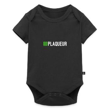 Plaqueur. Pour fans de plaquage au rugby - Body à manches courtes Premium Bébé - noir - Devant