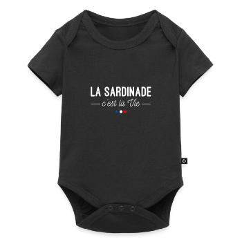 La Sardinade, c'est la Vie ! Mangeurs de sardines - Body à manches courtes Premium Bébé - noir - Devant