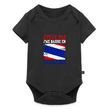 I can't I'm going to Thailand - Baby Premium short-sleeve bodysuit - black - Front