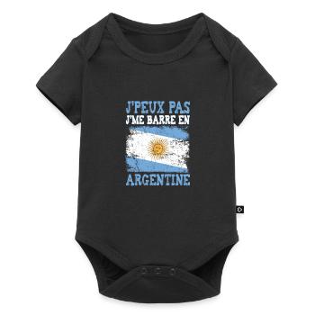 I can't I'm in Argentina - Baby Premium short-sleeve bodysuit - black - Front