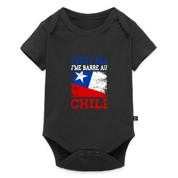 Ich kann nicht nach Chile - Baby Premium Kurzarmbody - Schwarz - Vorne