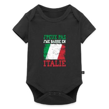 I can't, I'm going to Italy. Future Italian - Baby Premium short-sleeve bodysuit - black - Front