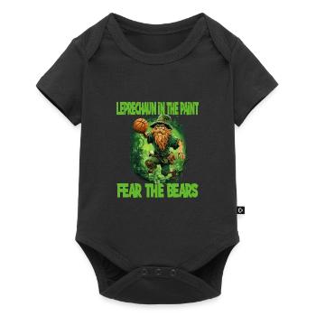 Leprechaun Bart Basketball für einen - Baby Premium Kurzarmbody - Schwarz - Vorne