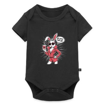 My Coffee Is My Love für eine Kaffeeliebhaberin - Baby Premium Kurzarmbody - Schwarz - Vorne
