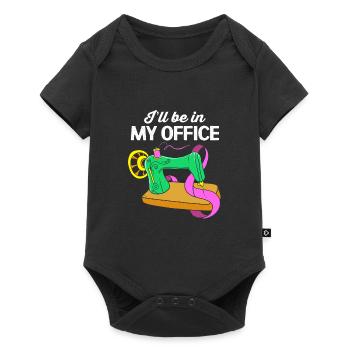 Sewing Machine Seamstress - Baby Premium short-sleeve bodysuit - black - Front
