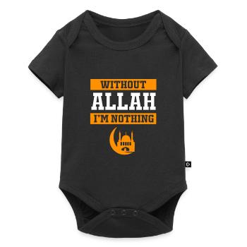 Musulman Islam Musulman Musulman Aïd Moubarak Allah - Body à manches courtes Premium Bébé - noir - Devant