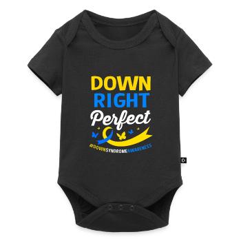 Down syndrome trisomy 21 - Baby Premium short-sleeve bodysuit - black - Front