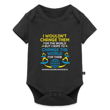 Down syndrome - Baby Premium short-sleeve bodysuit - black - Front