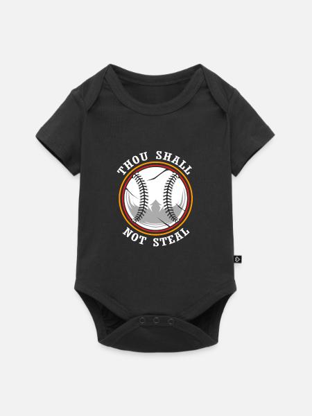 Baseball - Baby Premium Kurzarmbody - Schwarz