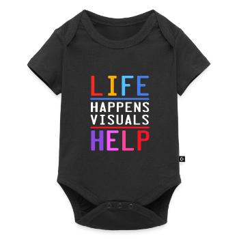 School psychologist, psychologist, psychotherapist - Baby Premium short-sleeve bodysuit - black - Front