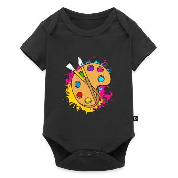 Painter - Baby Premium short-sleeve bodysuit - black - Front