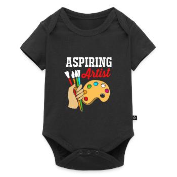 Painter Artist Artist Art Academy - Baby Premium short-sleeve bodysuit - black - Front