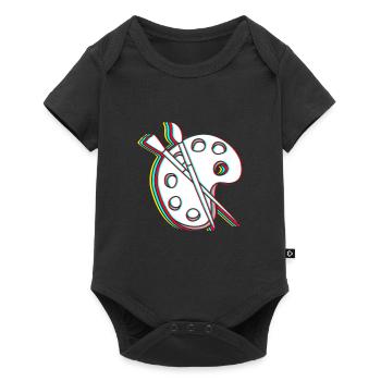 Painter - Baby Premium short-sleeve bodysuit - black - Front
