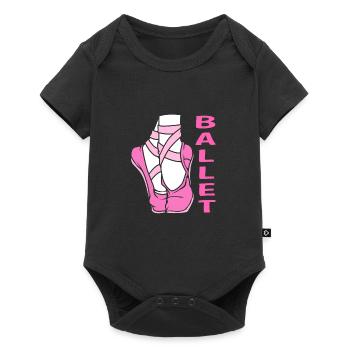 Danseuse de ballet - Body à manches courtes Premium Bébé - noir - Devant