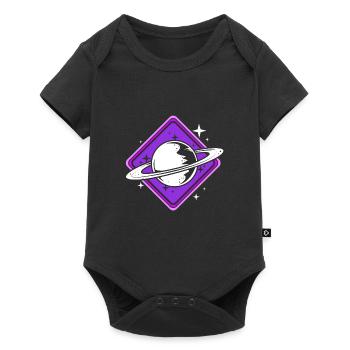Univers du système solaire - Body à manches courtes Premium Bébé - noir - Devant