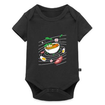Univers Système Solaire - Body à manches courtes Premium Bébé - noir - Devant