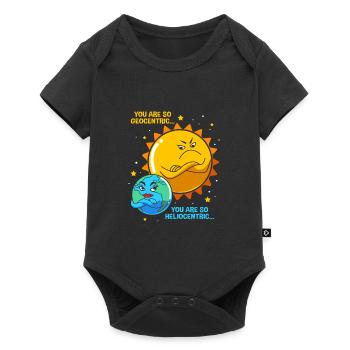 Sonnensystem Universum - Baby Premium Kurzarmbody - Schwarz - Vorne