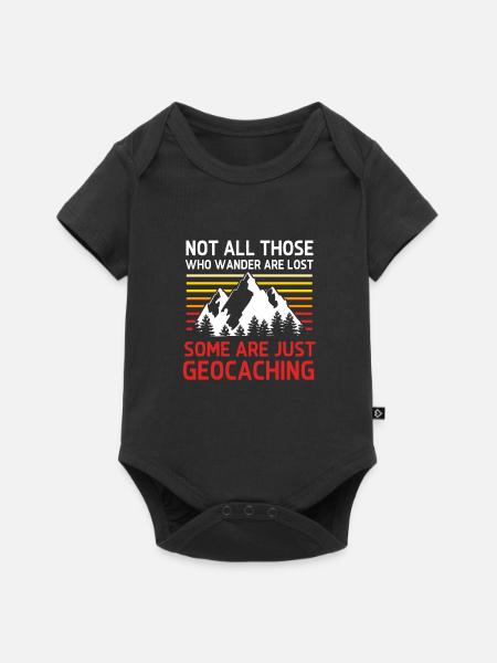 Geocaching Geocache Geocacher - Baby Premium Kurzarmbody - Schwarz