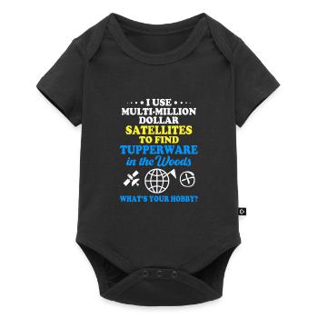 Geocaching Geocache Geocacher - Baby Premium short-sleeve bodysuit - black - Front