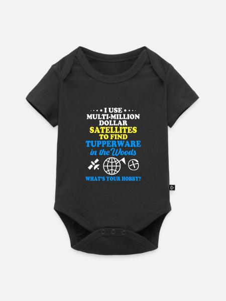 Géocaching Géocache Géocacher - Body à manches courtes Premium Bébé - noir