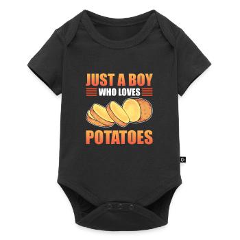 Just a boy who loves potatoes - Baby Premium short-sleeve bodysuit - black - Front